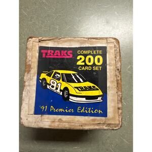 TRAKS 1991 Premier Edition NASCAR Trading Cards – Complete 200 Card Set